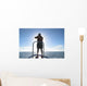 Fly Fisherman Sunrise Wall Decal