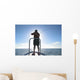 Fly Fisherman Sunrise Wall Decal