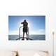 Fly Fisherman Sunrise Wall Decal