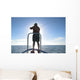 Fly Fisherman Sunrise Wall Decal