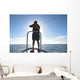 Fly Fisherman Sunrise Wall Decal