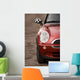 Photo of red Mini, in the nature Wall Mural