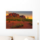 Desert Sunset with Mountain Wall Decal