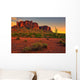 Desert Sunset with Mountain Wall Decal