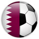 Qatar Flag with Soccer Ball Background Wall Decal