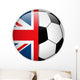 Uk Flag with Soccer