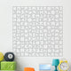 Puzzle template 169 pieces vector, 13x13 Wall Mural