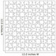Puzzle template 169 pieces vector, 13x13 Wall Mural