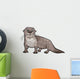 Otter Animal Cartoon Illustration Wall Decal