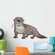 Otter Animal Cartoon Illustration Wall Decal