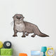 Otter Animal Cartoon Illustration Wall Decal