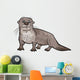 Otter Animal Cartoon Illustration Wall Decal