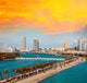 Macarthur Causeway Miami Beach Wall Decal