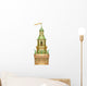 Green Watercolor Fairy-tale Tower Wall Decal