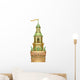 Green Watercolor Fairy-tale Tower Wall Decal