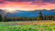 Colorful Morning Panorama Carpathian
