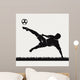 Silhouette Footballer Beating Ball