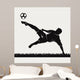 Silhouette Footballer Beating Ball