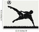 Silhouette Footballer Beating Ball