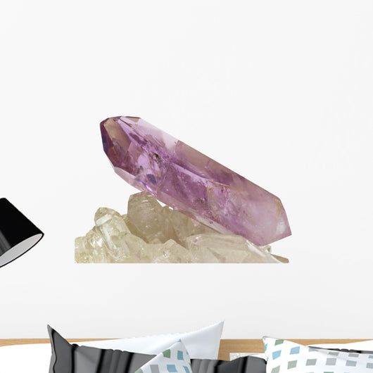 Amethyst Crytal Isololated White