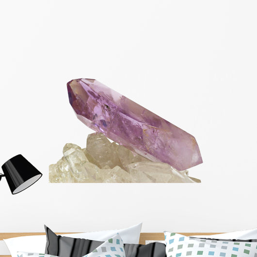 Amethyst Crytal Isololated White