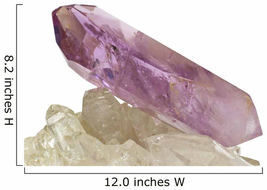 Amethyst Crytal Isololated White