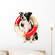 Border Collie as Beach Guard Wall Decal