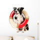 Border Collie as Beach Guard Wall Decal