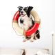 Border Collie as Beach Guard Wall Decal