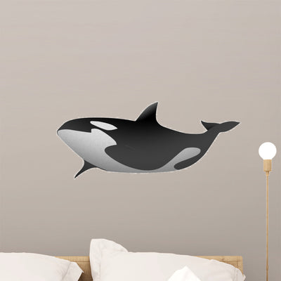 Killer Whale shown on a wall