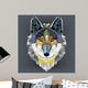 Wolf Head Geometric Pattern