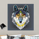 Wolf Head Geometric Pattern