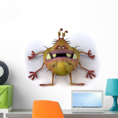 Germ shown on a wall