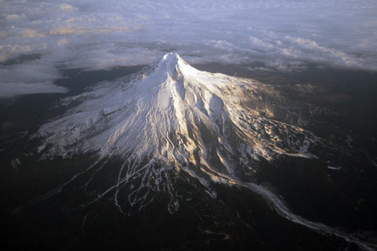 Mount Hood Peak from the Air Oregon Wall Decal