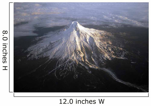 Mount Hood Peak from the Air Oregon Wall Decal