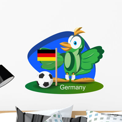 World Cup Mascot 2014 shown on a wall