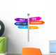 Sign Directions Support Help Tips Advice Guidance Assistance Wall Decal