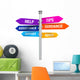 Sign Directions Support Help Tips Advice Guidance Assistance Wall Decal