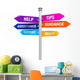 Sign Directions Support Help Tips Advice Guidance Assistance Wall Decal
