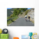 Dos Ciclistas Subiendo Un Wall Decal