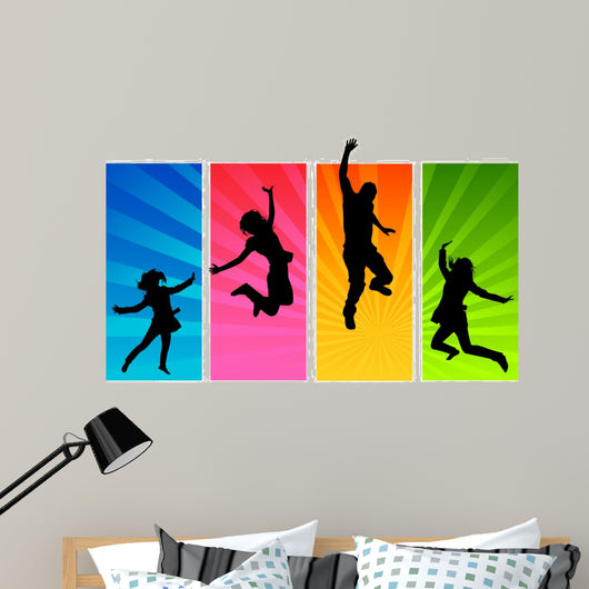 Young People Jumping