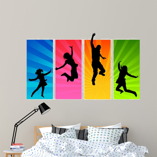 Young People Jumping