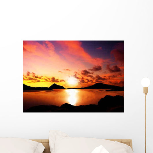 Sunset Islands Wall Decal
