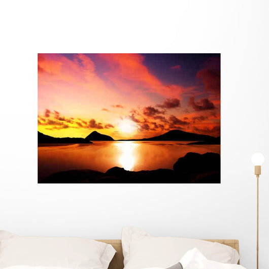Sunset Islands Wall Decal