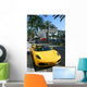 Yellow car, Rodeo drive, California Wall Mural