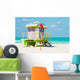 Colorful Lifeguard Tower Miami Wall Decal