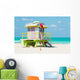 Colorful Lifeguard Tower Miami Wall Decal