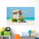 Colorful Lifeguard Tower Miami Wall Decal