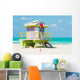 Colorful Lifeguard Tower Miami Wall Decal