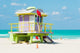 Colorful Lifeguard Tower Miami Wall Decal